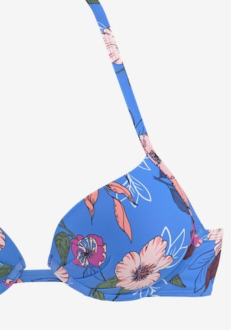 s.Oliver Push-up Bikini Top in Blue