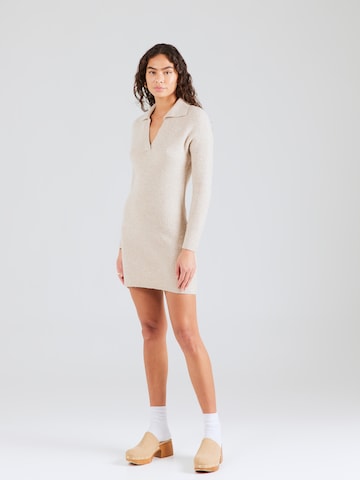 HOLLISTER Knit dress in Beige