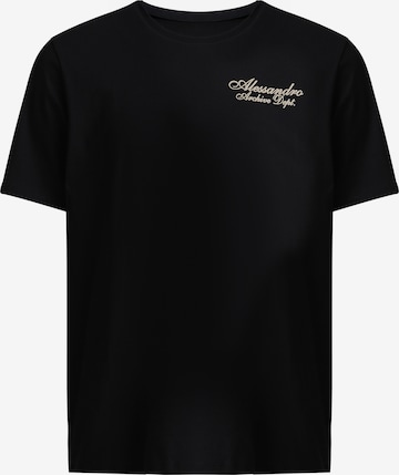 T-Shirt 'Granalli' Alessandro Zavetti en noir : devant