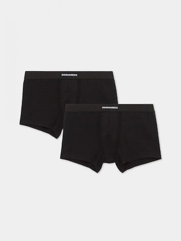 Pantaloncini intimi lunghi di DSQUARED2 in nero: frontale