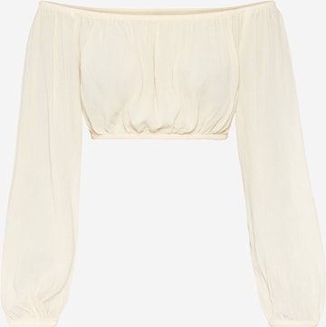 Camicia da donna di LSCN by LASCANA in beige: frontale