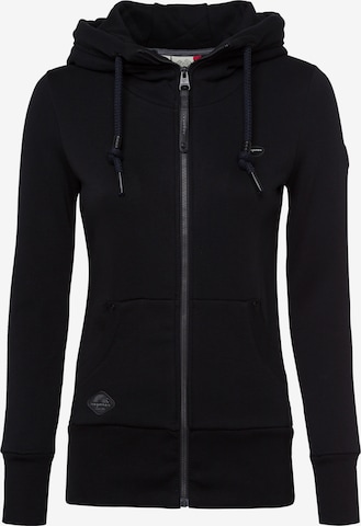 Ragwear Sweatjacke in Schwarz: Vorderseite