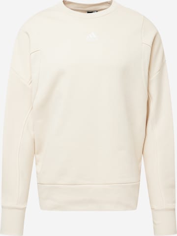 ADIDAS SPORTSWEAR Sportsweatshirt in Beige: voorkant