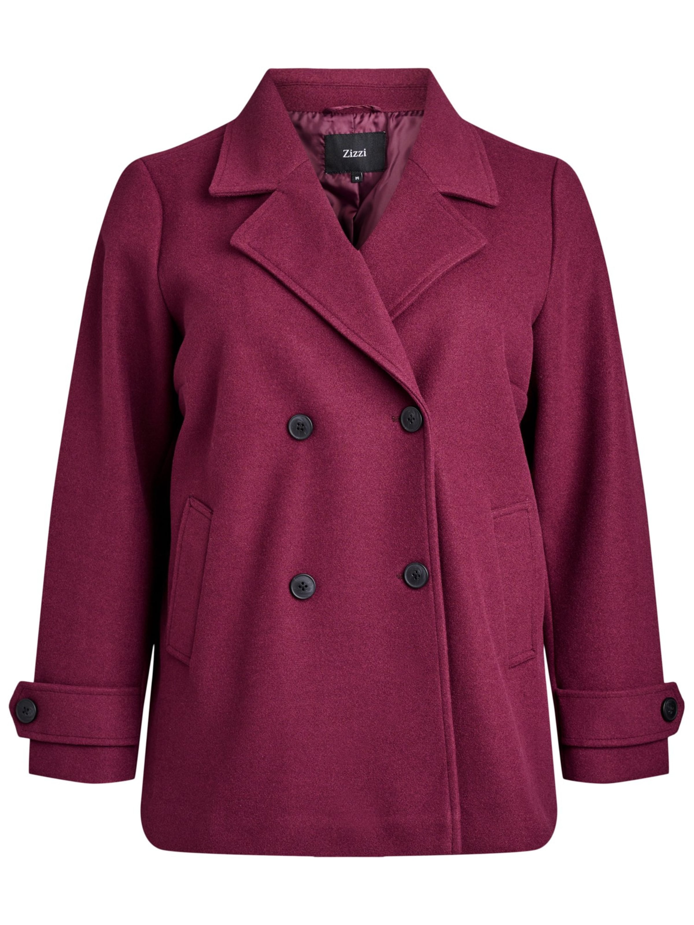 Zizzi Ανοιξιάτικο και φθινοπωρινό παλτό 'CACALLIE' σε κόκκινο: μπροστά