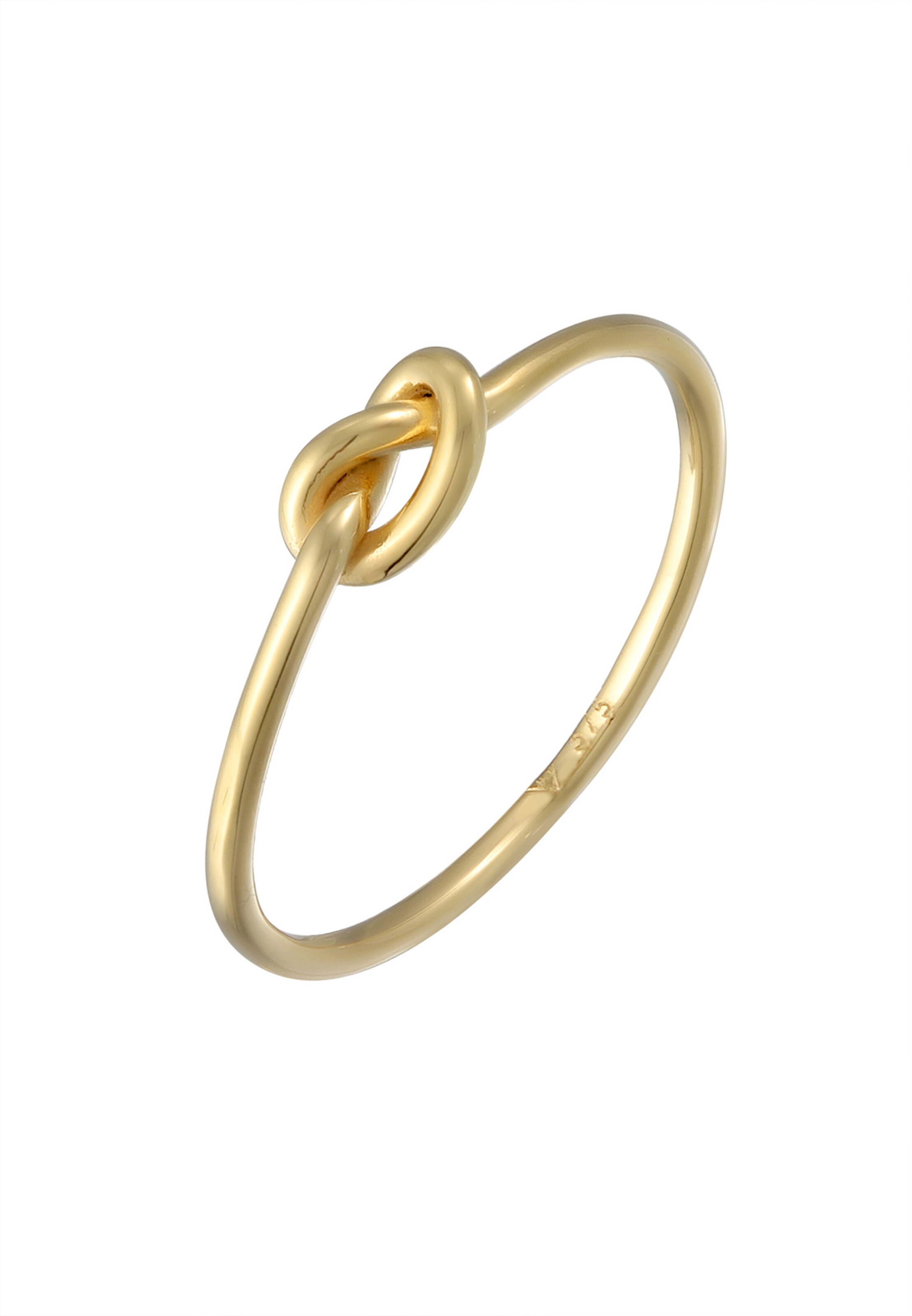 ELLI PREMIUM Ring 'Knoten' in Gold: front