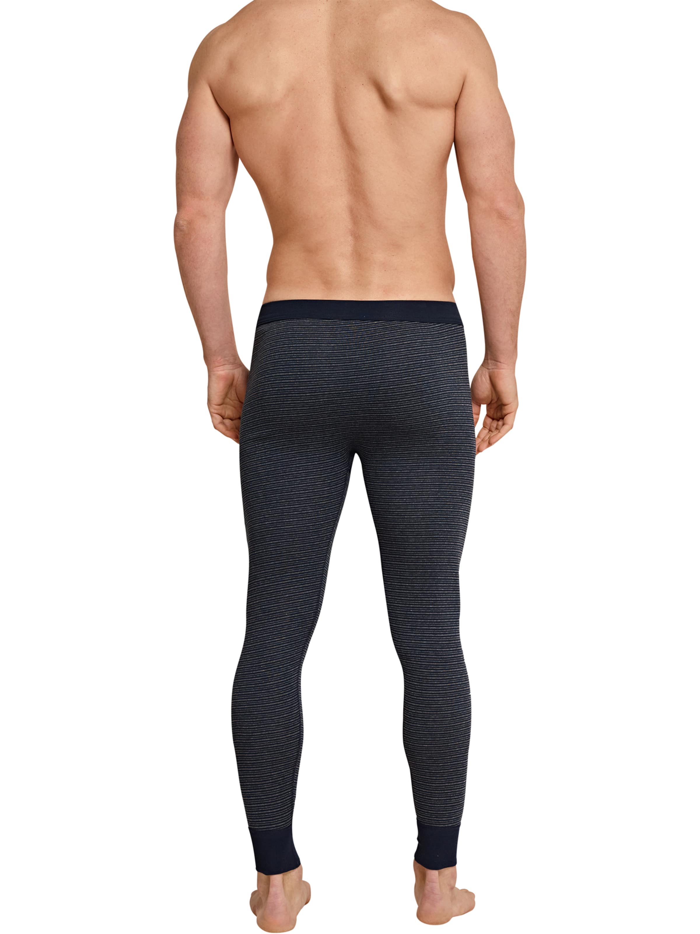 SCHIESSER Unterhose 'Feinripp Melange' in Blau