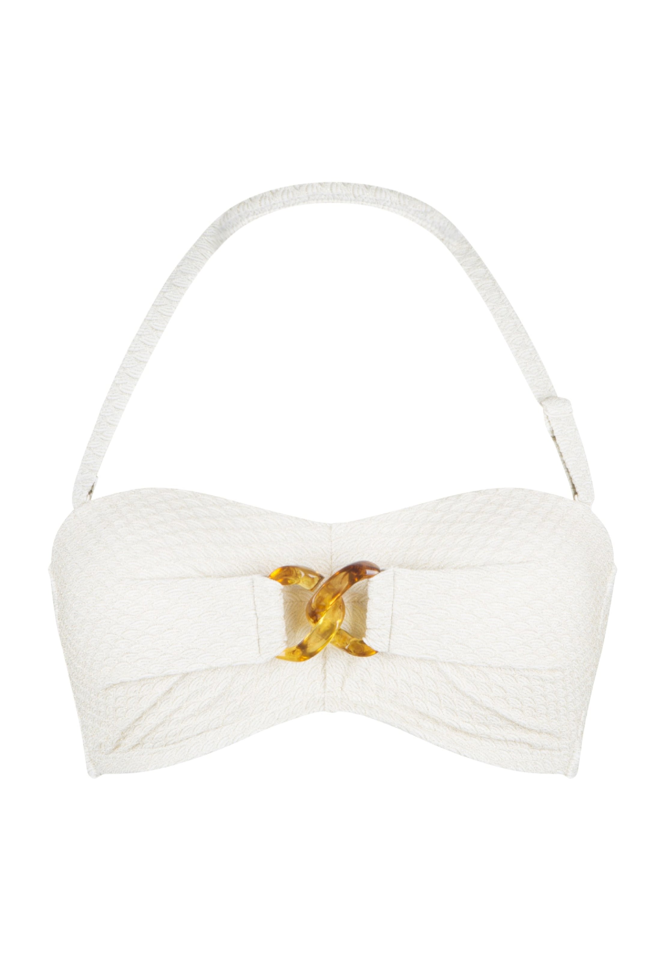 LingaDore - Bandeau Top de biquíni em bege: frente