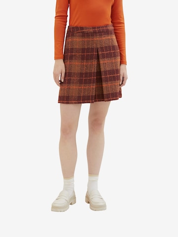 TOM TAILOR Skirt in Brown: front