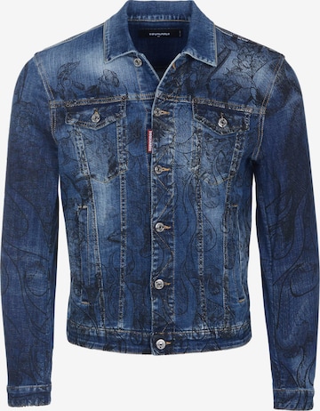 DS2Prijelazna jakna 'Dsquared2 Jacke Dan blau' - plava boja: prednji dio
