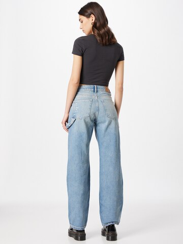 WEEKDAY Wide Leg Jeans 'Carpenter' in Blau