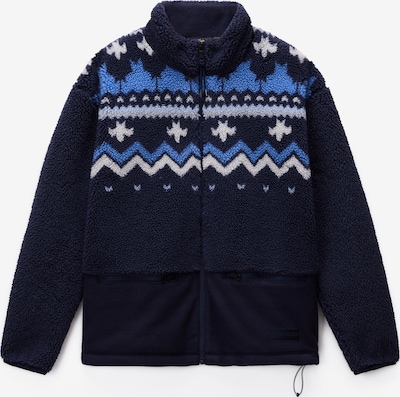 Jachetă  fleece 'T-Ansei' NAPAPIJRI pe bleumarin / albastru denim / alb, Vizualizare produs