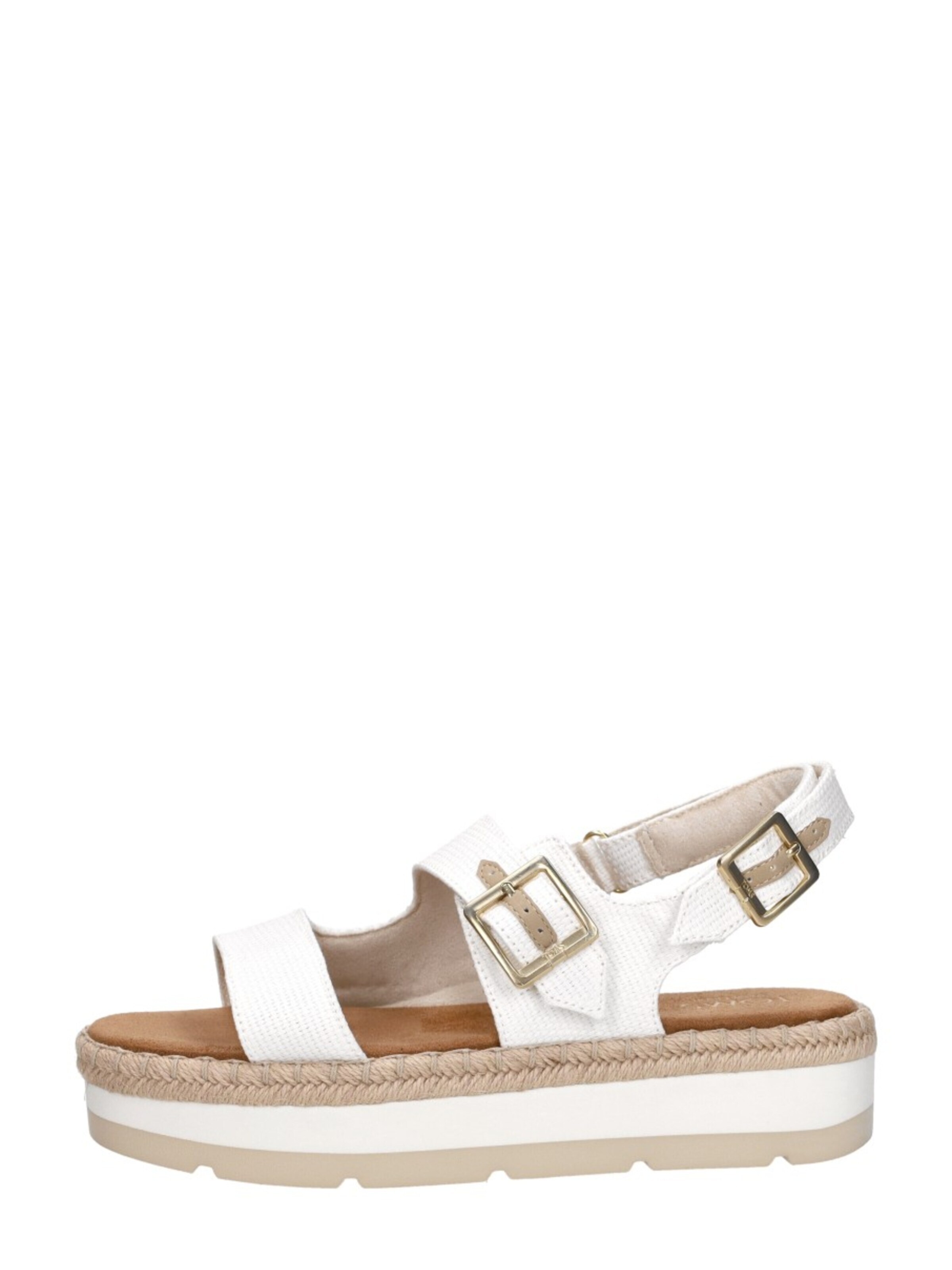 TOMS Sandaal 'Giana' in Wit: voorkant
