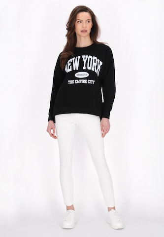 usha BLUE LABEL Sweatshirt 'Fashion Look' in Zwart
