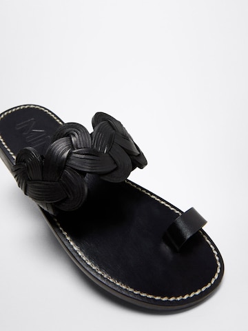 MANGO Mules ' Sea' in Black