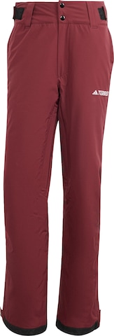 ADIDAS TERREX Regular Outdoor Pants 'Xperior 2L' in Red