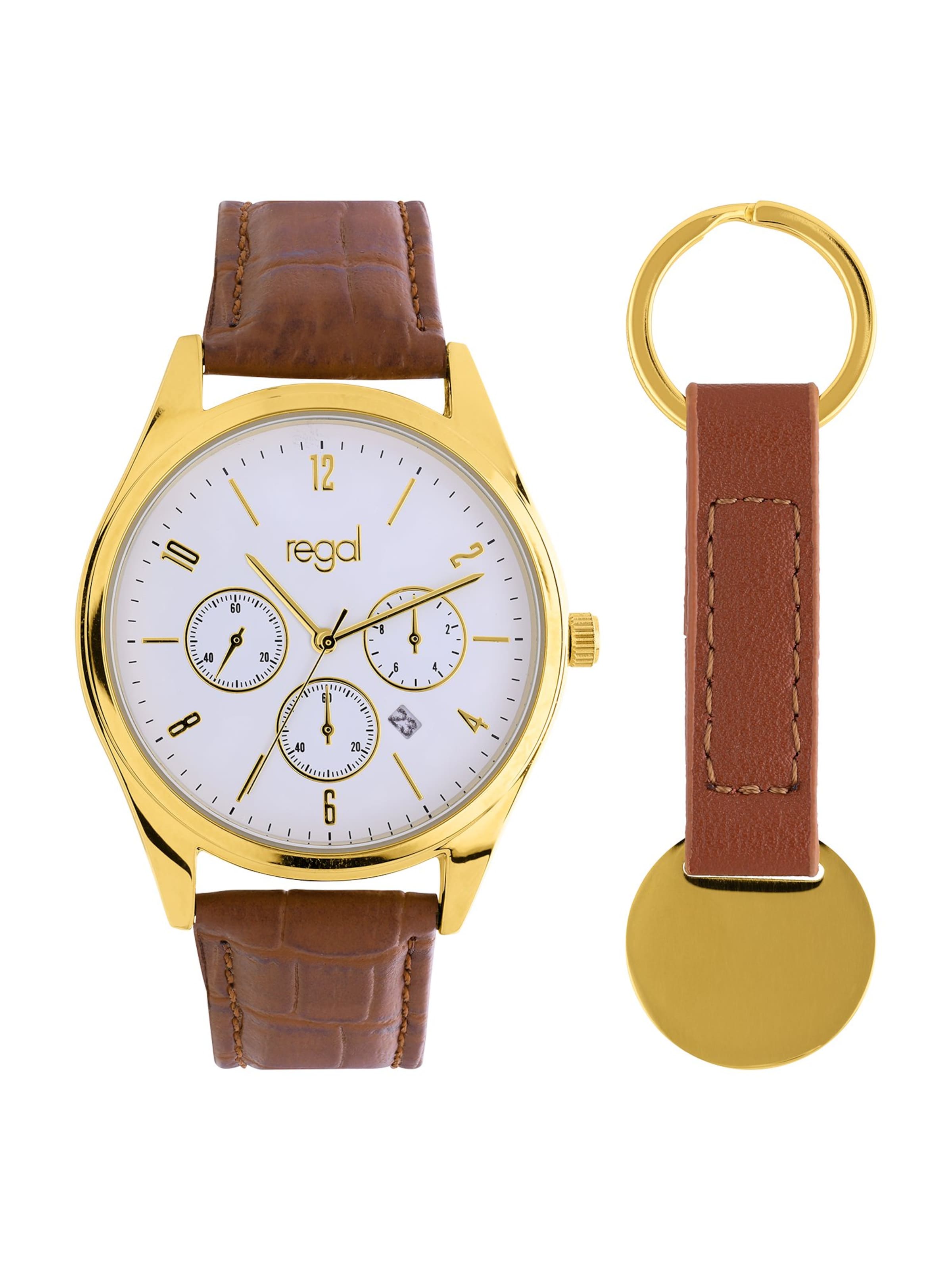 Lucardi Analog watch 'Statement' in Gold: front