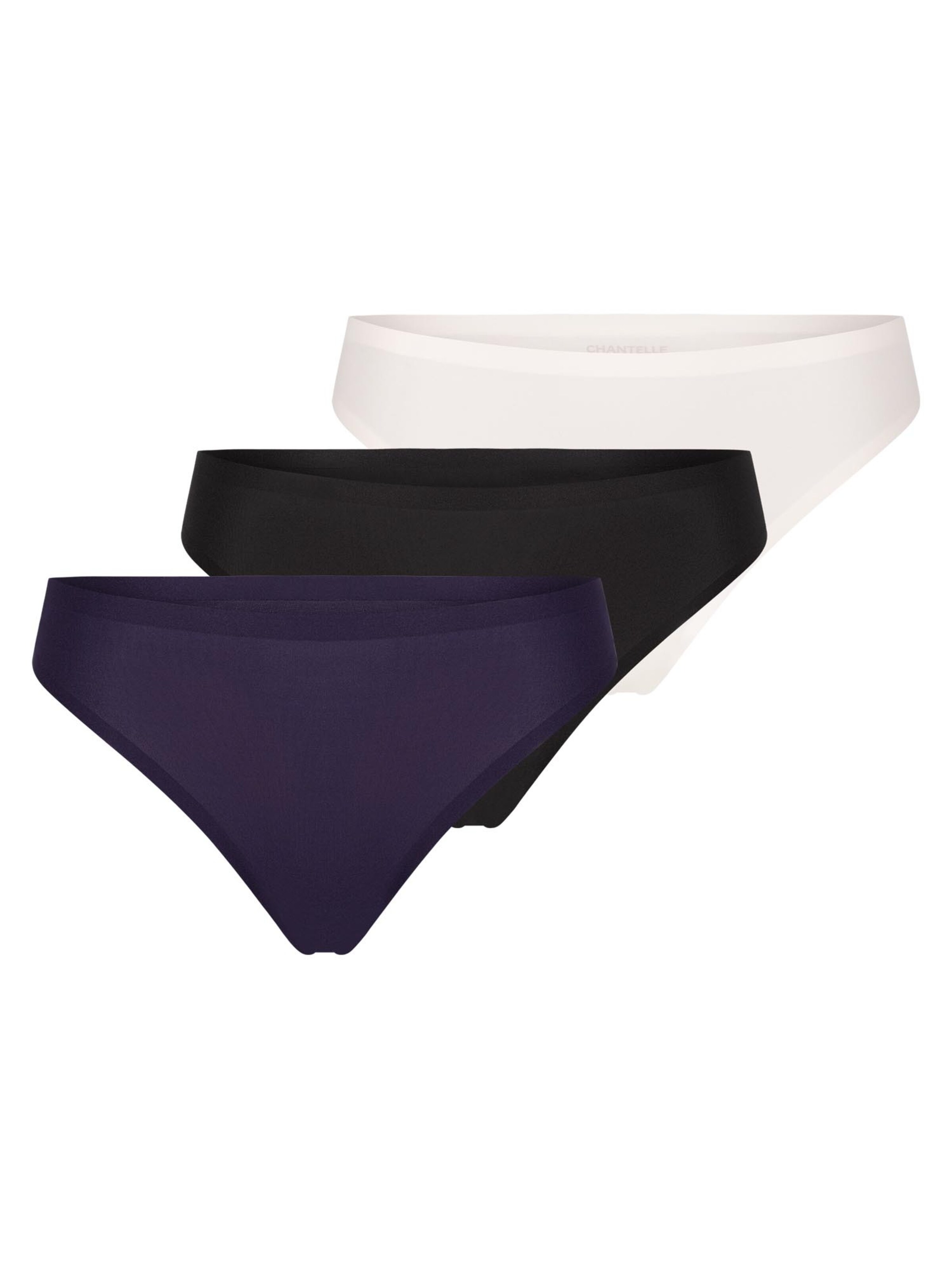 Chantelle Thong 'Soft Stretch' in Blue: front