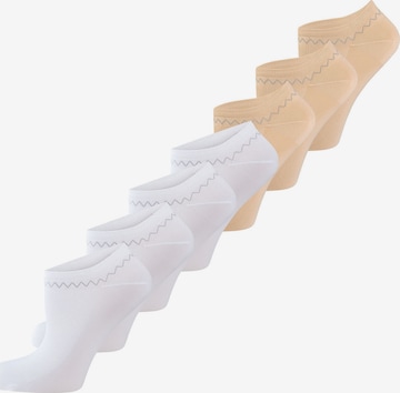 Nur Die - Calcetines invisibles ' Schuhsöckchen ' en beige: frente