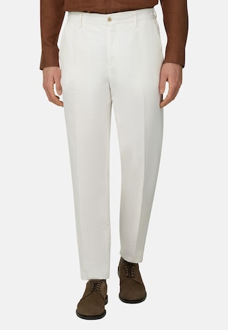 Coupe slim Pantalon Boggi Milano en blanc : devant