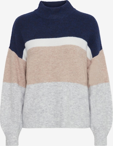 b.young Pullover ' BYOMEA STRIPED JUMPER 2 - ' i blå: forside