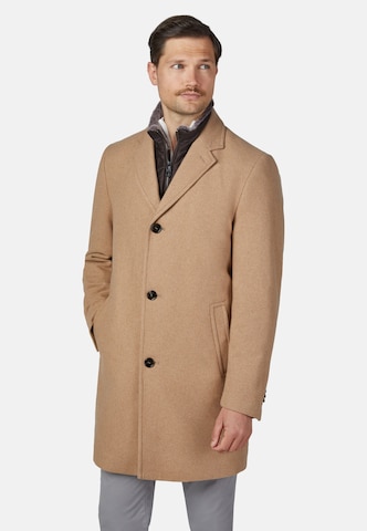 HECHTER PARIS Between-Seasons Coat 'Elegant' in Brown: front