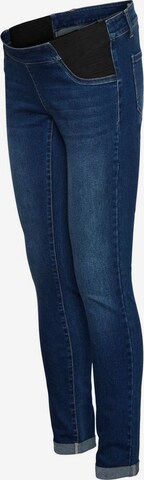 MAMALICIOUS Skinny Jeans in Blue: front