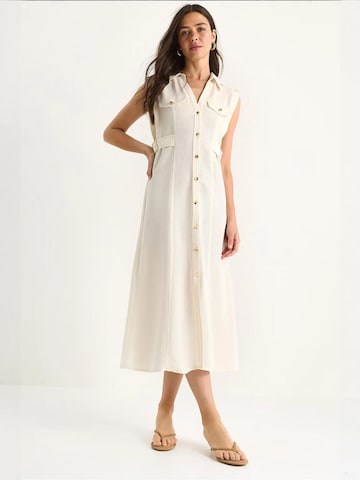 Robe-chemise Bianco Lucci en beige