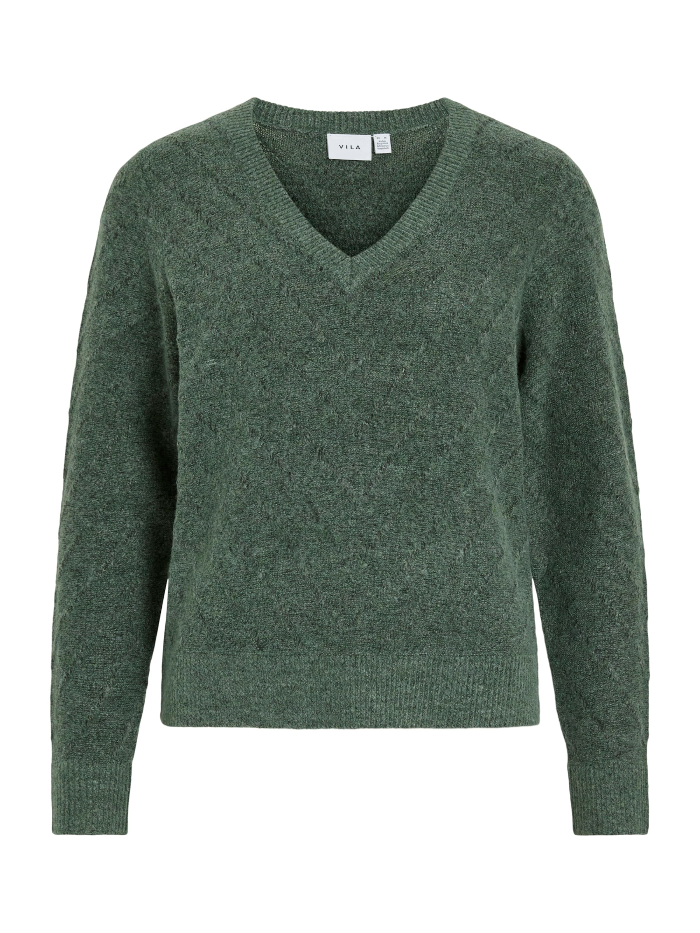 VILA Свитер в Зеленый: спереди