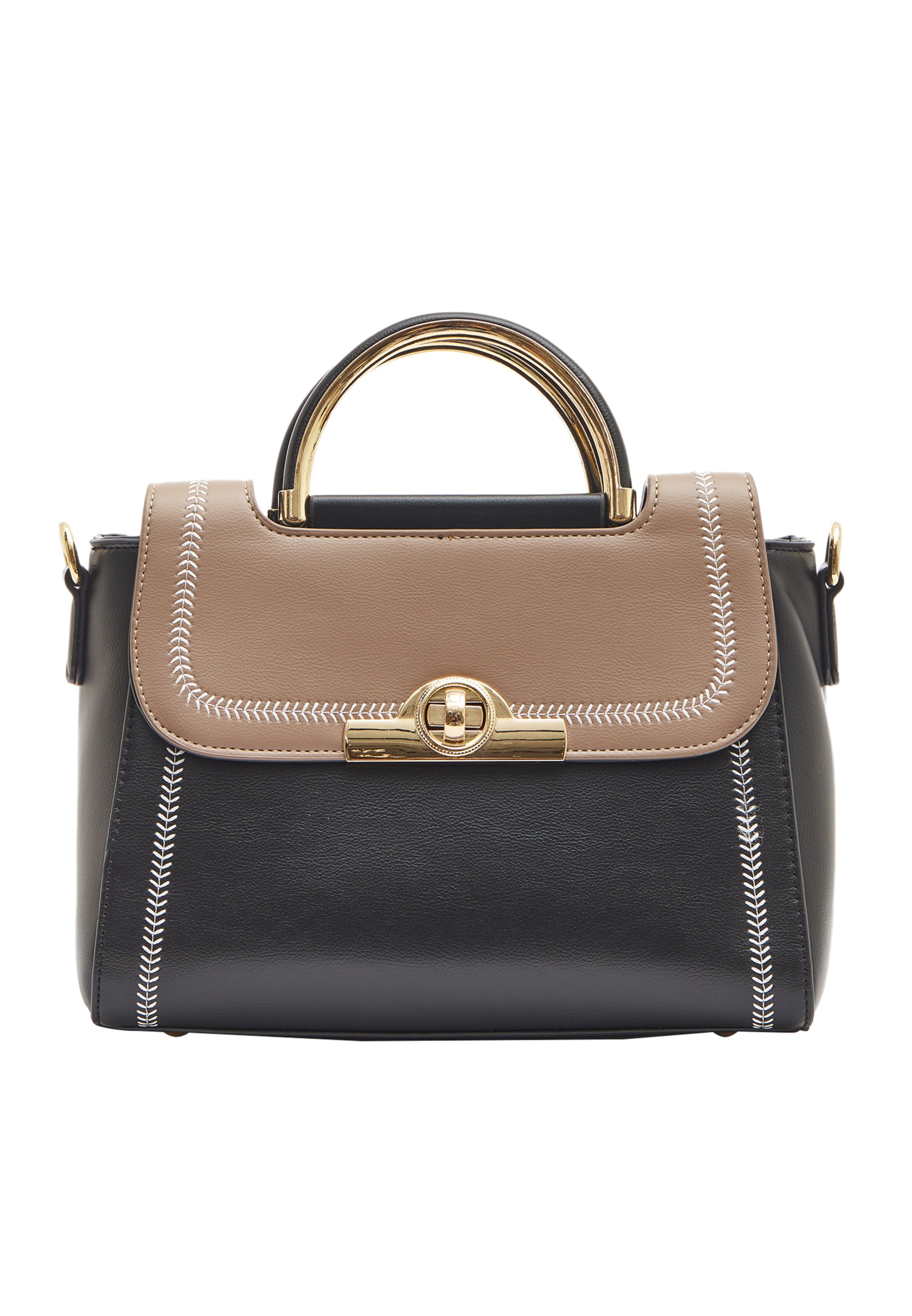 Usha Handbag in Black: front