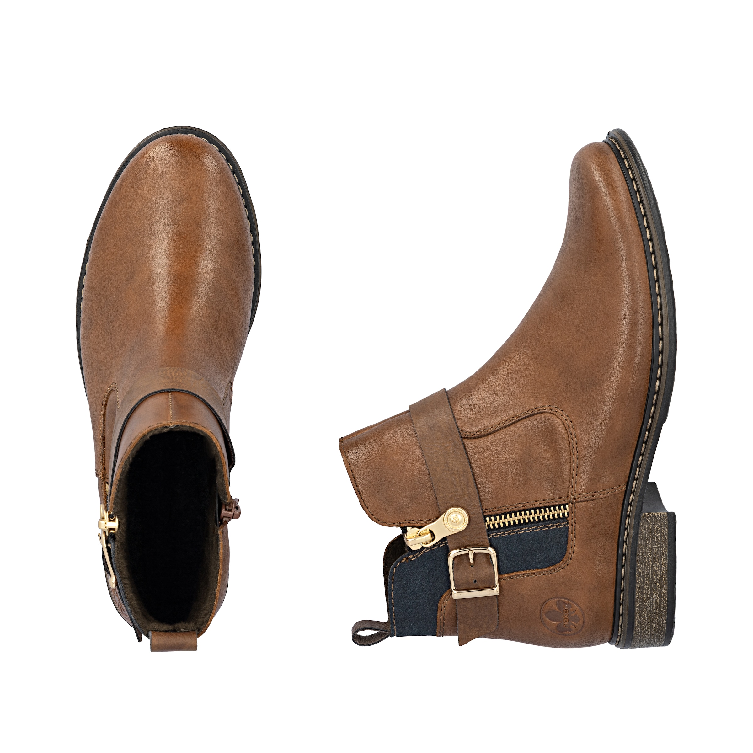 Bottines Rieker en marron