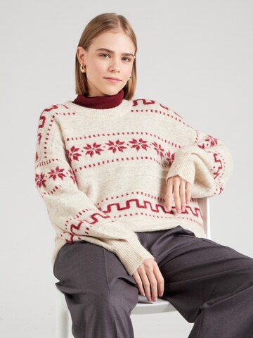Pull-over 'Lerato Hope' MSCH COPENHAGEN en beige : devant