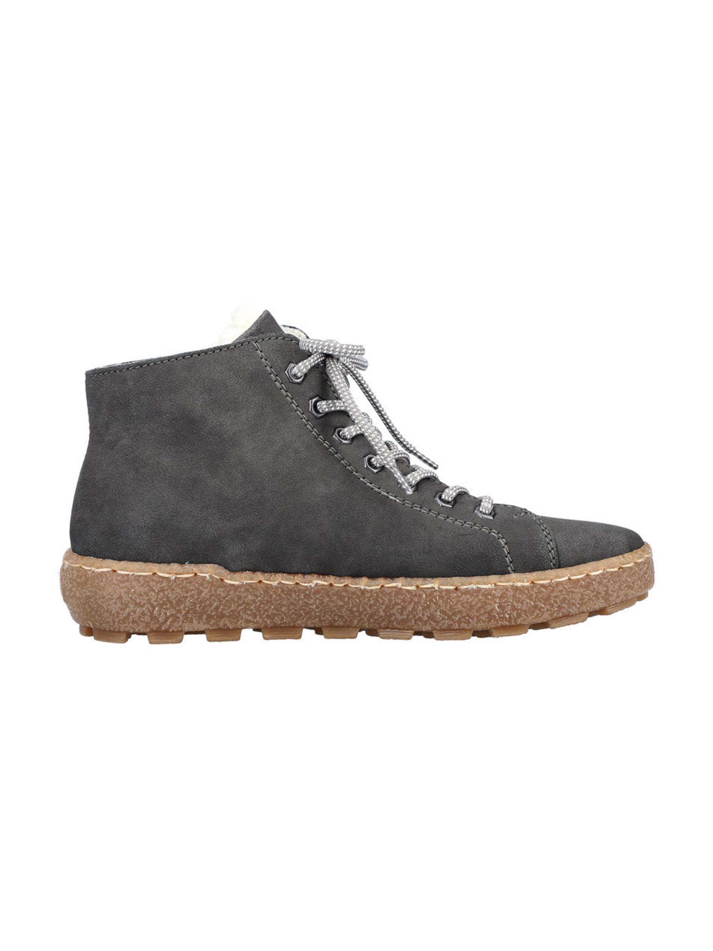 Rieker Lace-Up Ankle Boots in Grey