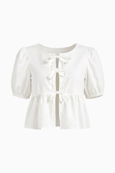 BRAVE SOUL Bluse in weiß, Produktansicht