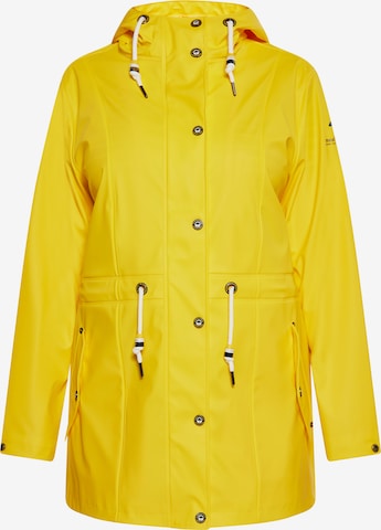 Schmuddelwedda Between-seasons coat in Yellow: front