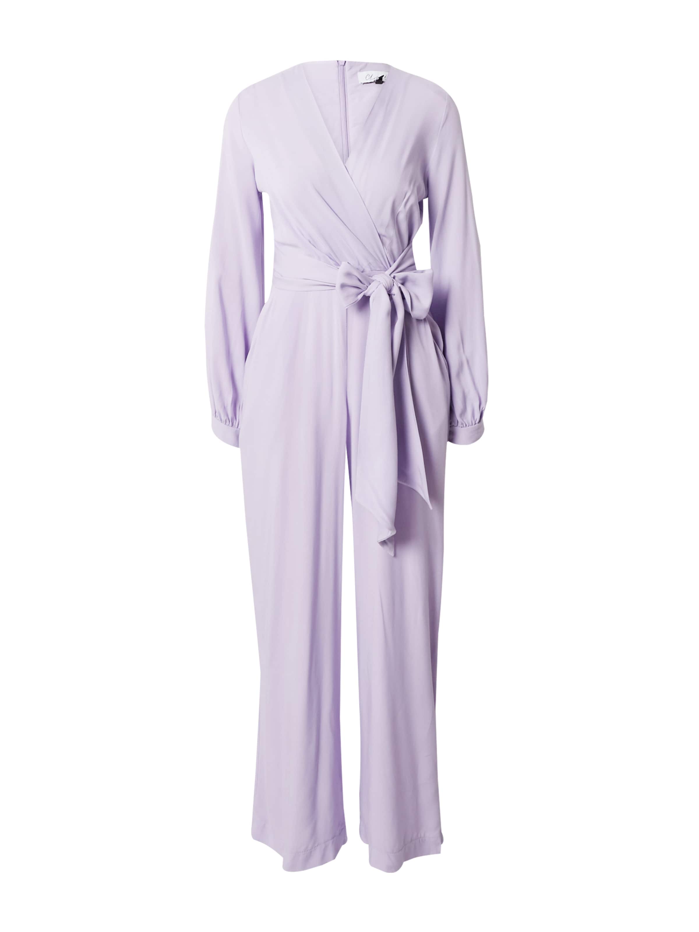 Closet London Jumpsuit in Purple: front