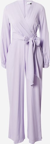 Closet London Jumpsuit in Purple: front