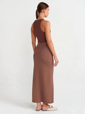 Dilvin Skirt in Brown