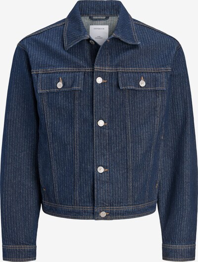 JACK & JONES Veste mi-saison en L en bleu denim / blanc, Vue avec produit