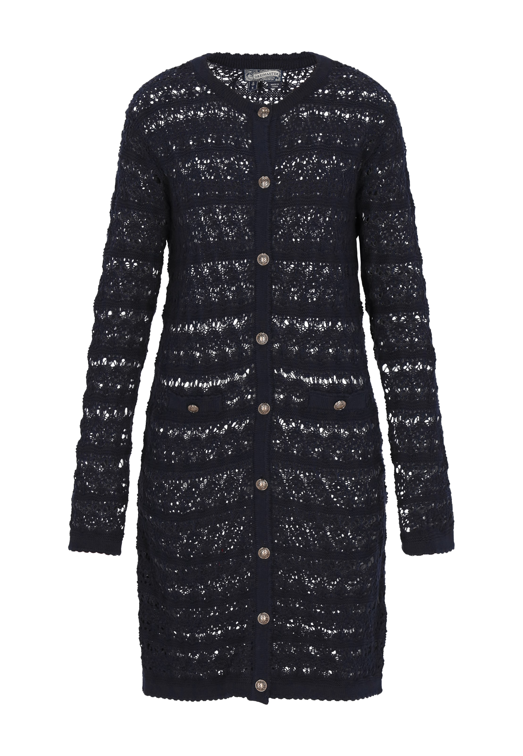 DreiMaster Vintage Kardigán - Modrá: predná strana