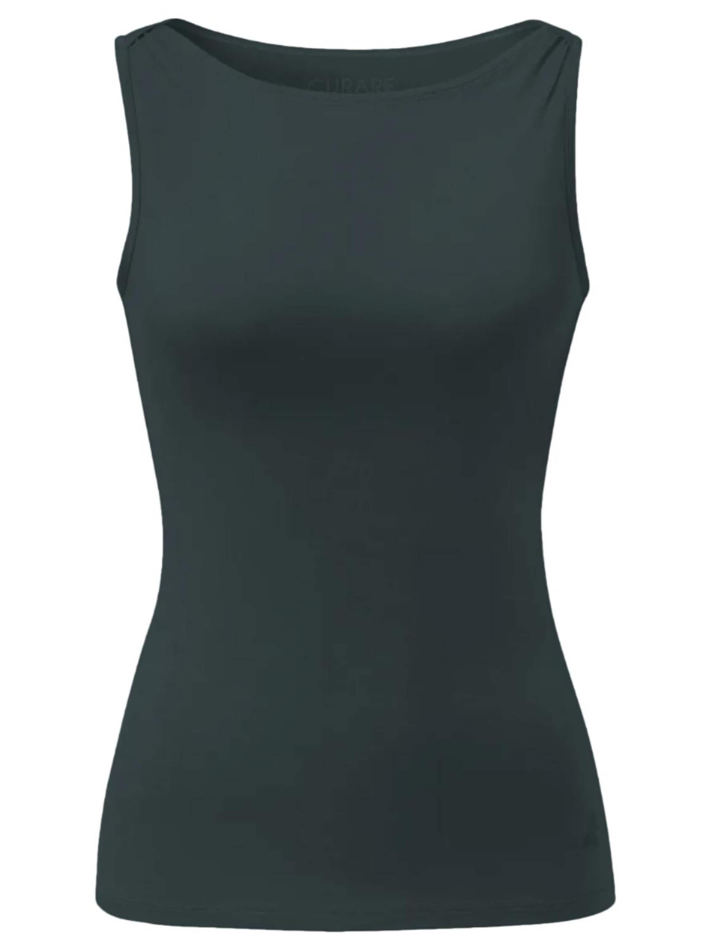 CURARE Yogawear Sporttop 'Boat Neck Top'‌‌‌‌‌‌ in Grün: Vorderseite