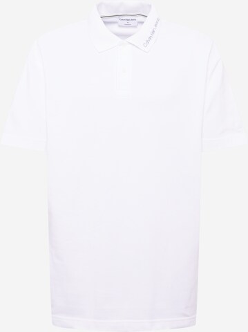 T-Shirt Calvin Klein Jeans en blanc : devant