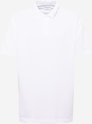 T-Shirt Calvin Klein Jeans en blanc : devant