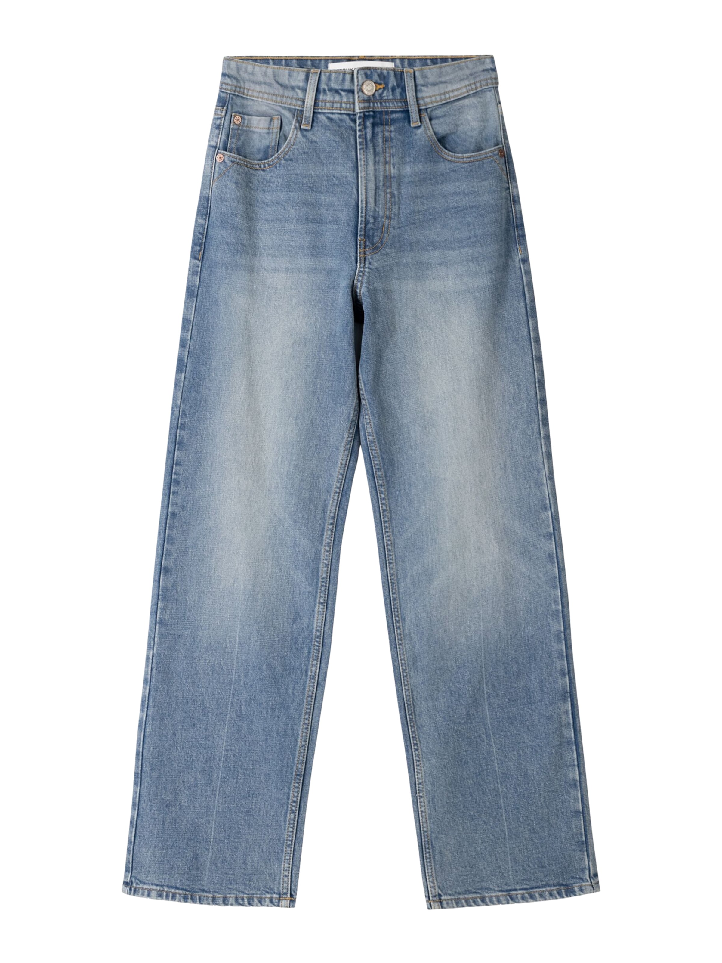 Bershka Bootcut Jeans in Blauw: voorkant