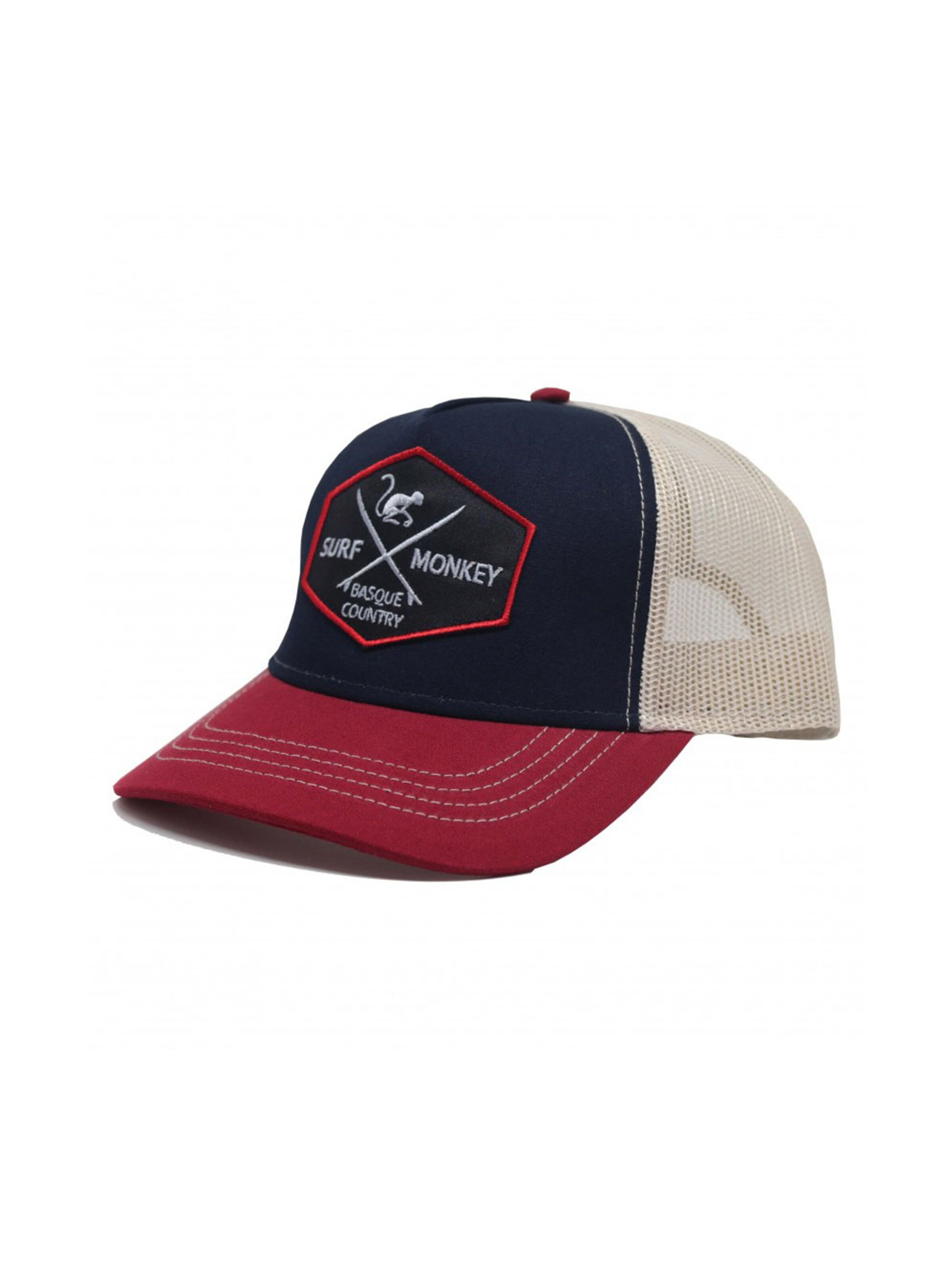 Cappello da baseball sportivo di Surf Monkey in blu: frontale