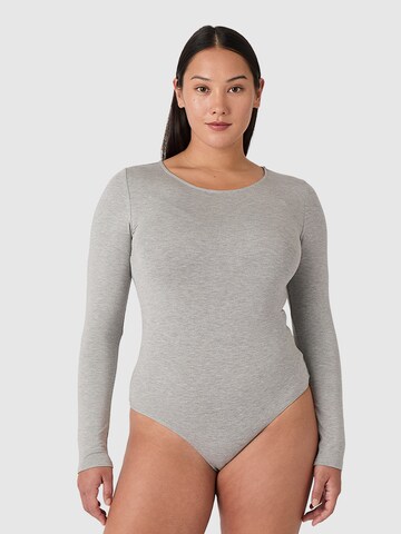 Les Lunes Shirtbody 'Alena' i grå: forside