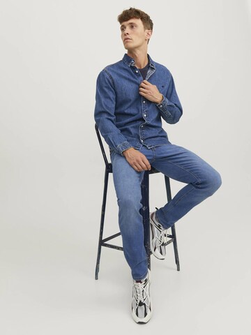 JACK & JONES Slimfit Jeansy w kolorze niebieski