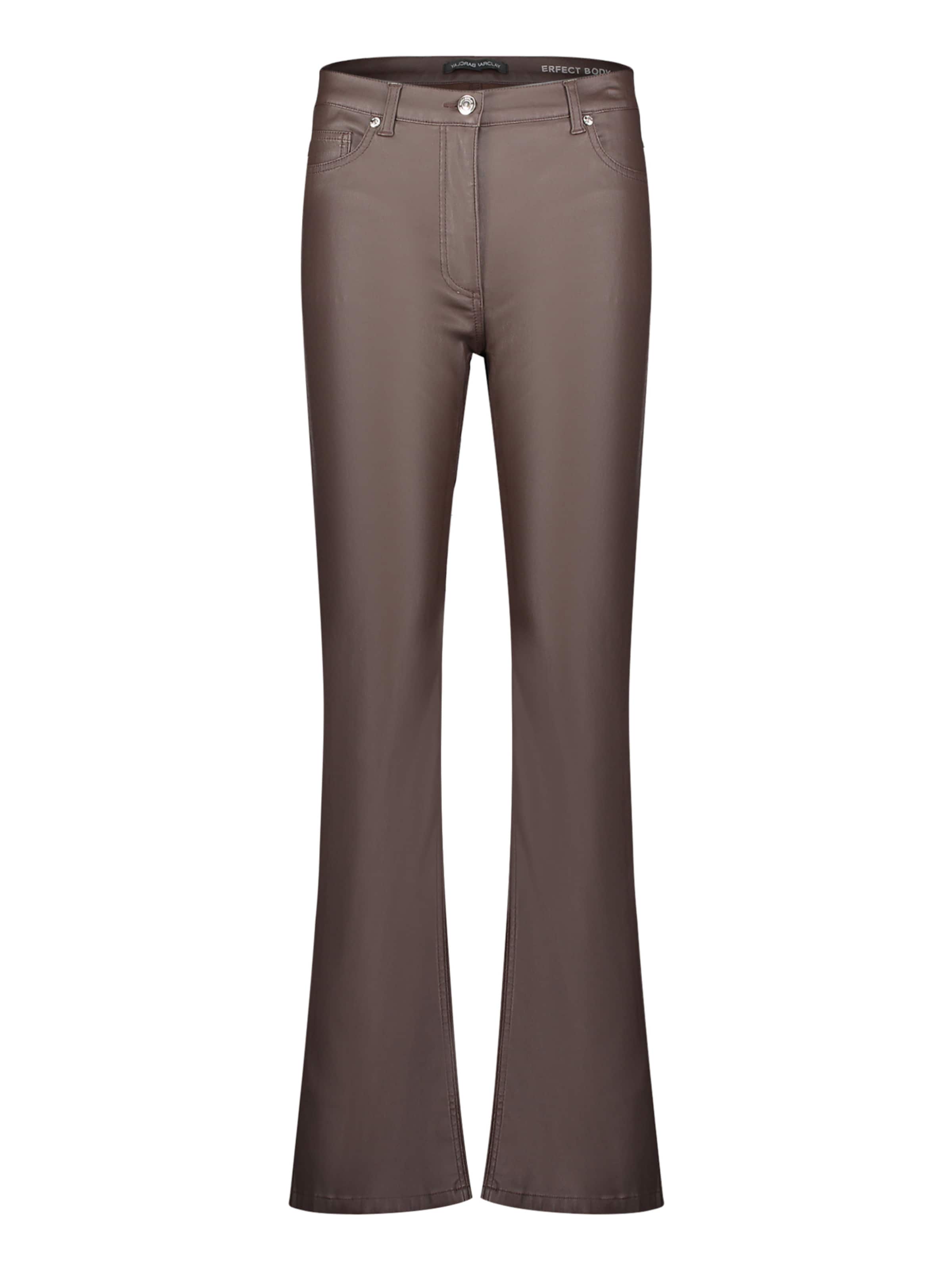 Coupe slim Pantalon Betty Barclay en marron : devant