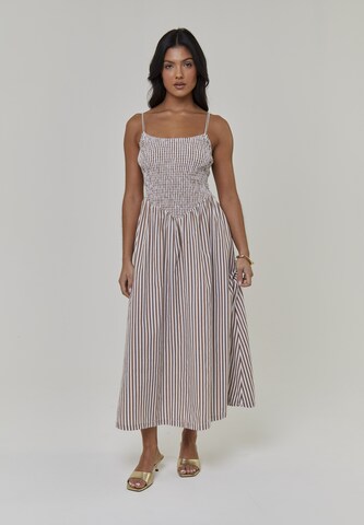 South Beach Dress in Brown: front