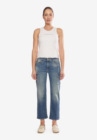 Le Temps Des Cerises Regular Cargo Jeans in Blue