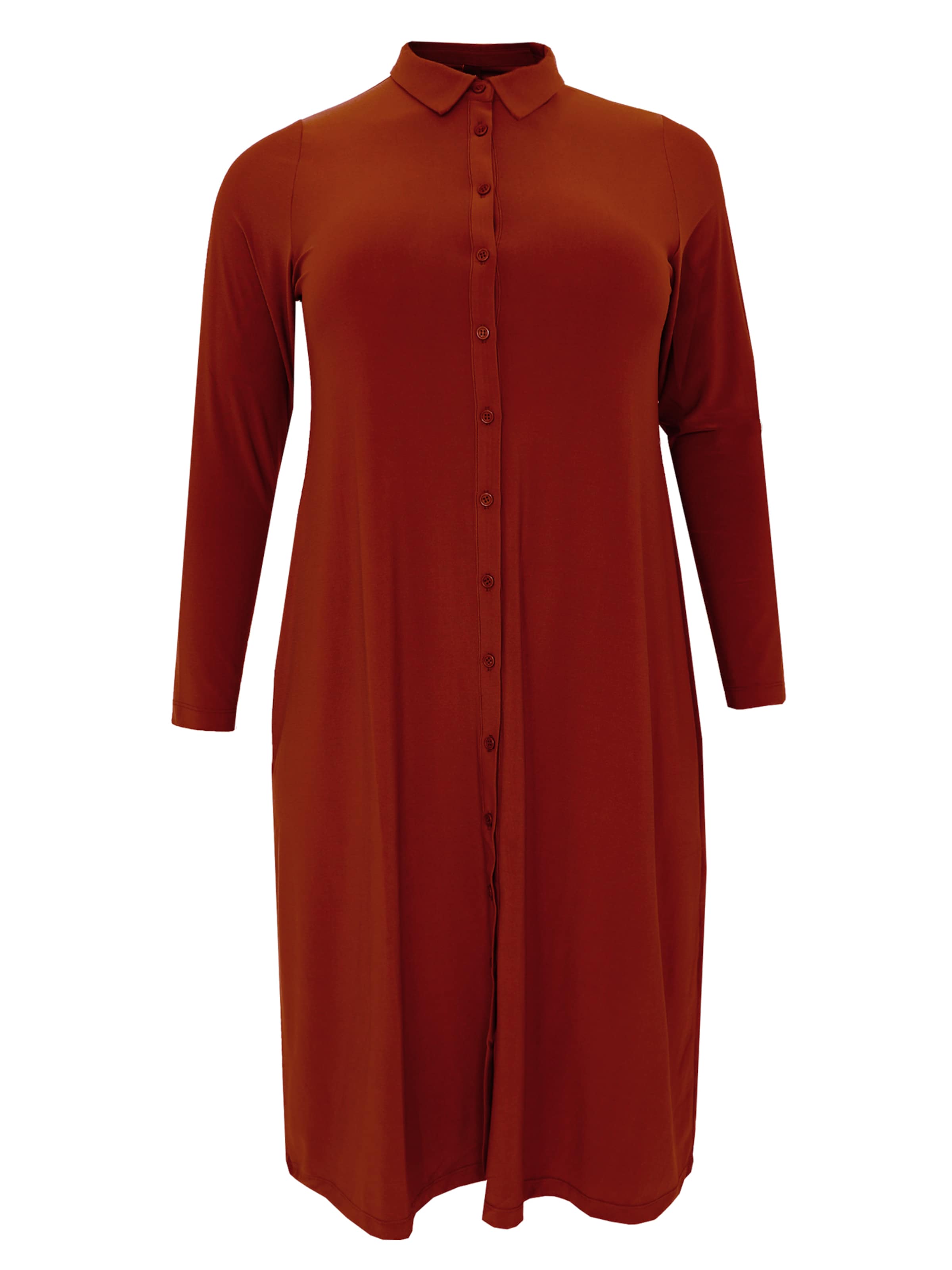 YOEK Blousejurk in Rood: voorkant